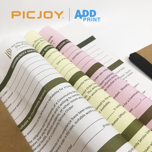 A4 210*297mm receipt book Carbonless Triplicate <strong>form</strong> with <strong>3</strong> sheet perforated printing in shanghai - Product Image 4