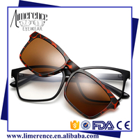 Cat.3 polarisée clip sur les lunettes de soleil lunettes de soleil design avec clip magnétique sur cadre femmes clip sur lunettes de soleil ultem