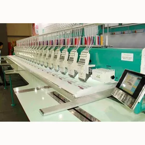 China the best sewing and embroidery machine HeFeng multi head computerized embroidery machine parts nine needle twelve head