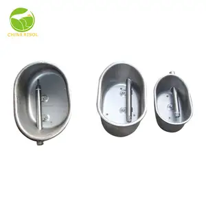 <span class=keywords><strong>Abreuvoir</strong></span> en acier inoxydable pour cochons elliptiques - Product Image 1