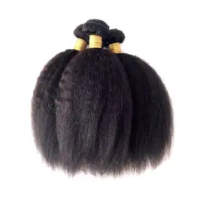 Cheveux indiens crépus lisses de qualité supérieure — noble, aaaaaaaaaaaa, cheveux épais, à emporter, qualité 10A