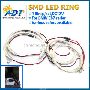 Promotion 106 mm 60 leds 4 anneaux E46 2 porte SMD angel eye pour <span class=keywords><strong>BMW</strong></span> - Product Image 1