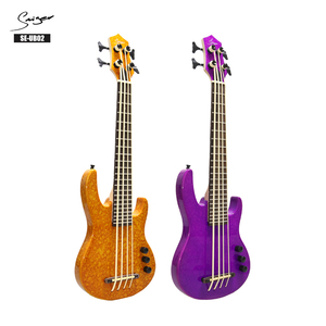 Wholesale electric bass ukulele poplar body artwork color