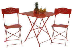 Plegable de hierro forjado <span class=keywords><strong>conjunto</strong></span> bistro <span class=keywords><strong>y</strong></span> acero francés café Bistro <span class=keywords><strong>mesa</strong></span> <span class=keywords><strong>y</strong></span> silla para uso al aire libre - Product Image 4
