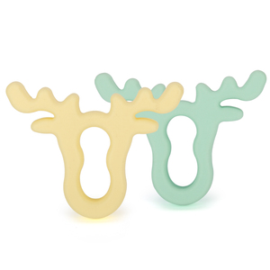 Mordedor de juguete de silicona personalizado para bebé, <span class=keywords><strong>anillo</strong></span> mordedor de dentición hecho a mano con cuentas - Product Image 3