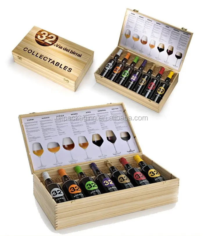 Geschenk box Holz Wein kisten Holz verpackungs box