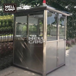 Wellcamp thép không gỉ phòng an ninh di động prefab bảo vệ gian hàng - Product Image 1