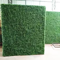 Commercio all'ingrosso di alta qualità siepe verde parete di plastica pianta artificiale all'aperto piante artificiali parete verde