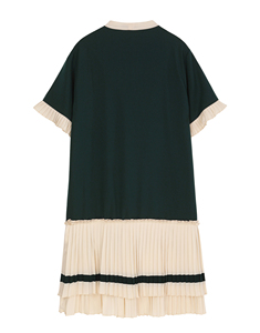 Commercio All'ingrosso di Acquisto on-line Pieghettato Signore Vestito OEM Abbigliamento 2019 di Estate Casual Manica Corta Vestiti Dalle Donne Ropa Mujer - Product Image 2