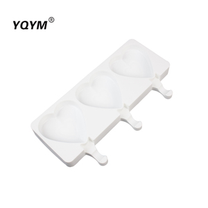 Khuôn Kem Hình Trái Tim Tự Làm Khuôn Silicon <span class=keywords><strong>Ice</strong></span> Cube Khay Popsicle Silicone Khuôn - Product Image 4