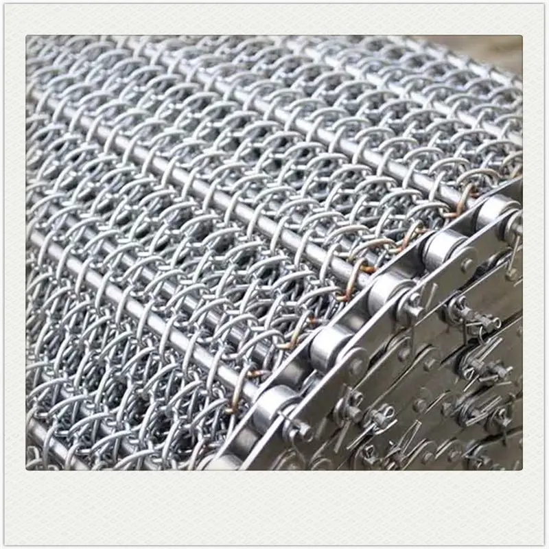 Stainless steel wire mesh conveyor belt chain