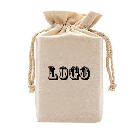 Benutzer definierte Druck Logo Leinwand Kordel zug Rucksack Reisetasche Taschen, Werbe geschenke Baumwolle Stoff Shopping Verpackung Pack Tasche