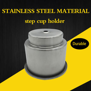 HWHongRV Porte-gobelet double taille en acier inoxydable avec porte-gobelet <span class=keywords><strong>de</strong></span> <span class=keywords><strong>vidange</strong></span> Marine & RV pour support <span class=keywords><strong>de</strong></span> table ou console - Product Image 3