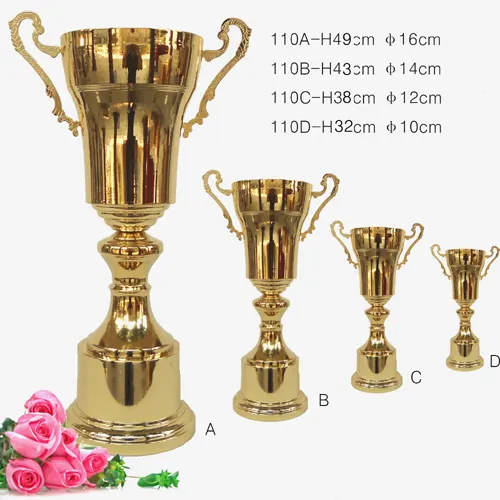 Medaglie e trofei del premio della coppa del trofeo sportivo in metallo più venduti