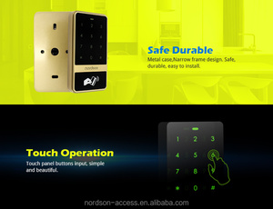 Màn hình cảm ứng không thấm nước Hệ thống khóa cửa thông minh Standalone <span class=keywords><strong>RFID</strong></span> Reader ID truy cập điều khiển bàn phím - Product Image 5