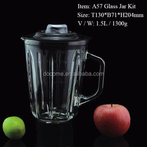 Repuestos para Licuadoras, Vaso de Vidrio de 1.5L para Licuadora de Frutas, Tarro de Vidrio para Sodas, Piezas de Repuesto Universales para Licuadora 2026 - Product Image 4
