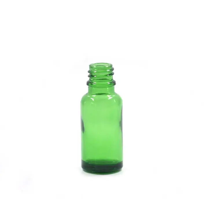 Al por mayor 20 ml aceite esencial de vidrio verde botella e líquido para el perfume