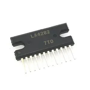 (Baru & Asli) LA4282 2-Channel Audio Power Amplifier Chip Komputer IC/Integrated Circuit ZIP-12 Di Saham