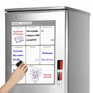 Fridge Whiteboard Meal <strong>Plan</strong> Magnetic Week Planner Kitchen Refrigerator Monthly Schedule Whiteboard - Product Image 6