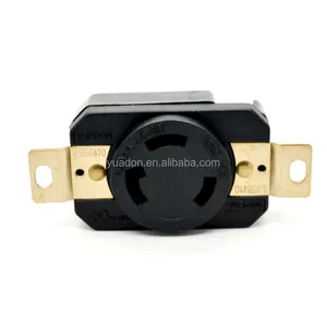 L6-30R YDL630R NEMA Locking Receptacle Locking Single Outlet 30A 250V UL Approved