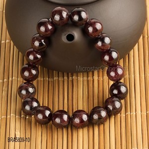 10 mm gros Hot vente Top qualité Bracelet extensible naturel <span class=keywords><strong>grenat</strong></span> pierre Bracelet - Product Image 1