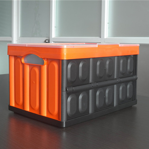 Caisse Plastique Produce Crate Warehouse Industrial Heavy Duty Stackable Foldable Plastic Moving Storage Tote Boxes Wholesale