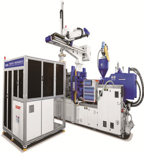 China Foshan Industrial Automatic 6 Axis Robot Arm In Mold Labeling Machine Injection、In Mold Labeling System - Product Image 1