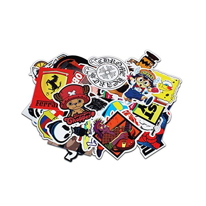 Пользовательские необычные самоклеящиеся наклейки с граффити, 55 х55 мм