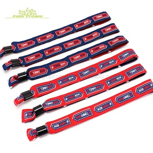 2025 Professional <strong>Wristband</strong> Wholesale Custom Beauty One Time <strong>Woven</strong> Bracelets Festival Fabric <strong>Woven</strong> <strong>Wristbands</strong> - Product Image 1