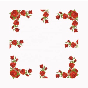 Mới Đến Red Rose Flower Thiết Kế 100% Polyester Bảng Vải Với Thiết Kế Tùy Chỉnh Khả Thi N Với <span class=keywords><strong>MOQ</strong></span> Thấp Nhất Chấp Nhận Được - Product Image 5