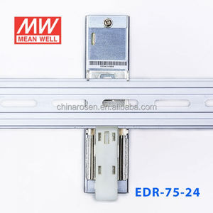 EDR-75-24 <span class=keywords><strong>75W</strong></span> 24V/3.2A MEAN WELLクラスA AC-DC経済的なスリムDINレールスイッチング電源