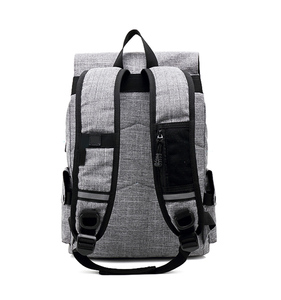 Gris de los hombres impermeable <span class=keywords><strong>moda</strong></span> urbana <span class=keywords><strong>Casual</strong></span> Colegio bolsa de equipaje mochila portátil - Product Image 2