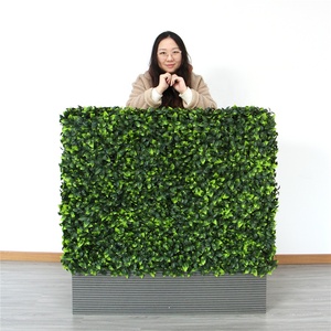 Uland fleurs artificielles vertes décoratives jardin buis <span class=keywords><strong>haie</strong></span> avec jardinière - Product Image 2