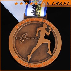 Alta calidad correr <span class=keywords><strong>la</strong></span> carrera de metal medallas/medalla de metal de encargo - Product Image 2