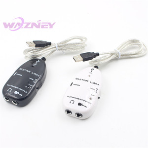 Điện Guitar Cáp Âm Thanh <span class=keywords><strong>USB</strong></span> Liên Kết Giao Diện Adapter Cho PC Âm Nhạc Ghi Âm Phụ Kiện Cho Guitar Người Chơi Để Máy Tính - Product Image 4