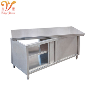 Armoire de base de <span class=keywords><strong>cuisine</strong></span> multifonctionnelle en acier inoxydable de bonne conception comptoir de thé à bulles pour <span class=keywords><strong>magasin</strong></span> de restauration rapide - Product Image 3