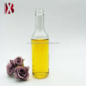 Hot Sauce Glass Bottle with Black Plastic Screw Cap 150ml &amp; 180ml <strong>Botellas</strong> De <strong>Salsa</strong> Picante - Product Image 5