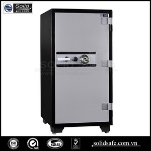 Cajas fuertes digitales ignífugas para el hogar Caja de almacenamiento de acero de aleación de aluminio con combinación de huella digital y bloqueo de llaves - Product Image 1