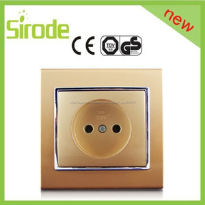 Sirode universal 2 <span class=keywords><strong>P</strong></span> para socket color de lujo de diseño de pared eléctrico socket - Product Image 3