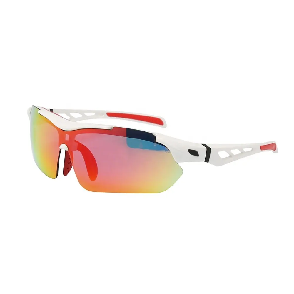 T-Rex Adulto Bianco telaio occhiali da tiro lenti intercambiabili occhiali da sole PC ciclo di sport uomini occhiali A Specchio occhiali da sole di lusso superarsi