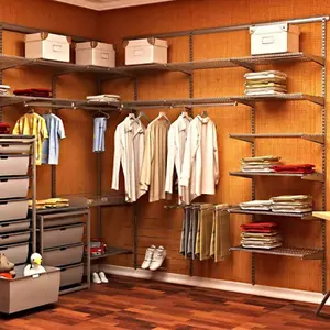 Grosir Rak Pakaian Butik Rak Kabinet Rak Tampilan Berdiri Sistem Fitting Desain