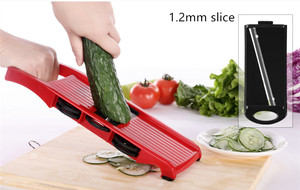 OEM 6 mảnh lưỡi mandoline slicer + 1 julienne Peeler rau Slicer Trái Cây Rau công cụ phụ kiện nhà bếp - Product Image 5