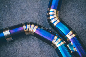 Titanio quemado completo sistema de escape catback adecuado para el modelo del coche Macan 3.6 - Product Image 3