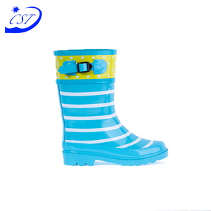 Compras en línea goma botas transparentes de PVC para niños lluvia vaca - Product Image 1