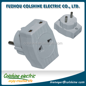 Colshine 10A 16A 250V, schuko Alemania eléctrico adaptador de enchufe de alimentación/hombre enchufe eléctrico - Product Image 4