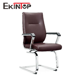 Girevole nero usato di cuoio industriale slitta rocker vip plastica reclinabile cromo sedia da ufficio - Product Image 1