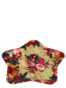 Khay Phục Vụ Nhựa Giáng Sinh Hình Ngôi Sao Lớn In Theo Yêu Cầu Của Nhà Máy - Product Image 4