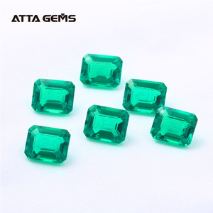 Octagon 8x10mm Lab Diamonds Wholesale Smaragd Cut Verschiedene Arten von Smaragd Steinen Website - Product Image 3