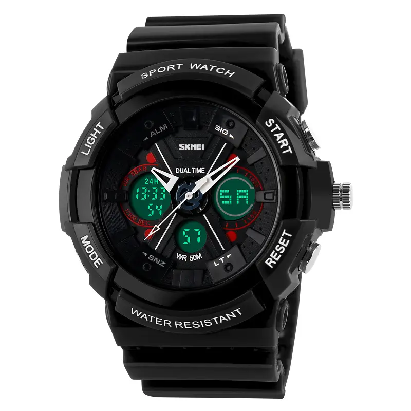 SKMEI-montre-bracelet multifonction analogique, étanche, pour sport, fabrication, bon marché, 0966