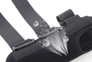 Muñequera Negra Transpirable y Duradera con Placa de Acero, Soporte de Protección y Recuperación de Lesiones, Talla Única Ajustable, BDE HEAL - Product Image 6